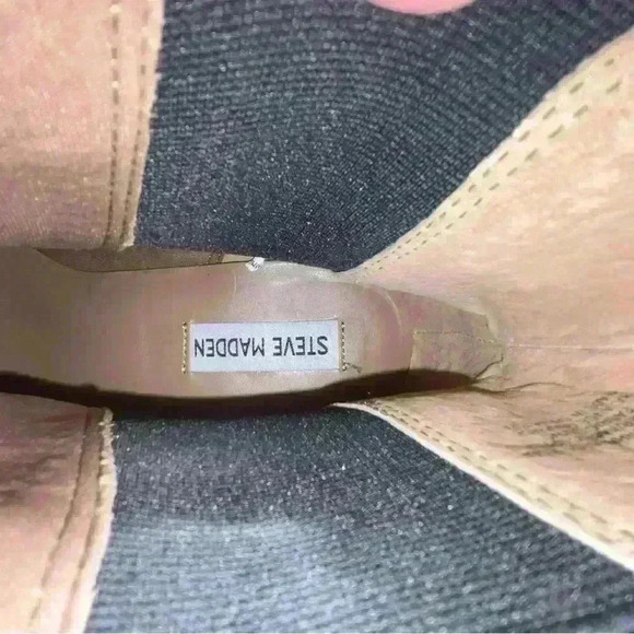 NWOB Steve Madden Women's Rockwell Cognac Suede Chelsea Boot Size 9.5 - Picture 7 of 8